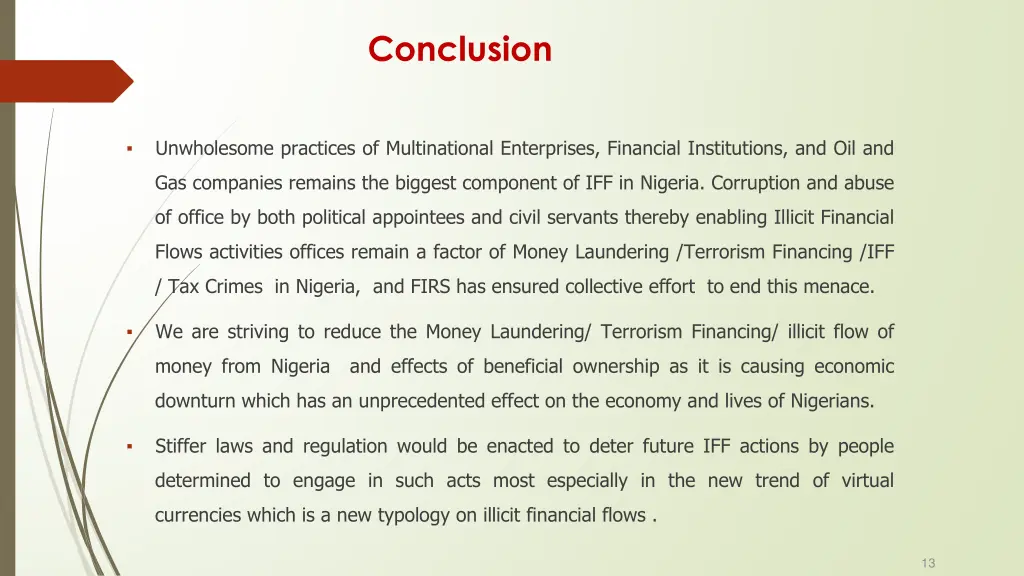 conclusion