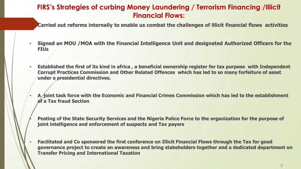 firs s strategies of curbing money laundering 1