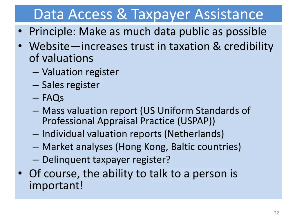 data access taxpayer assistance principle make