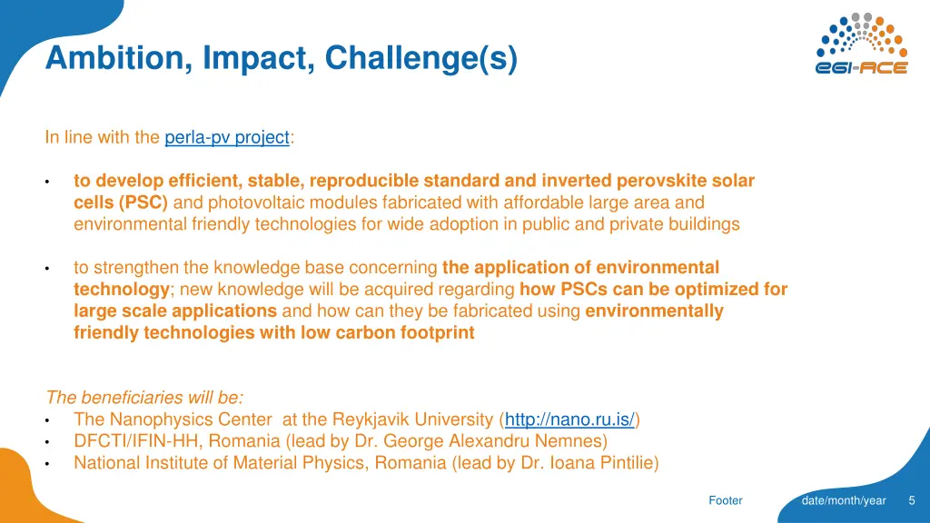 ambition impact challenge s