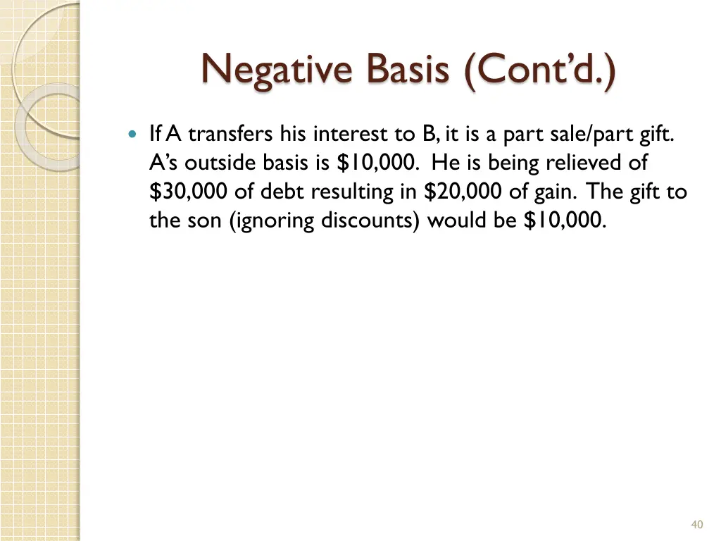 negative basis cont d 11