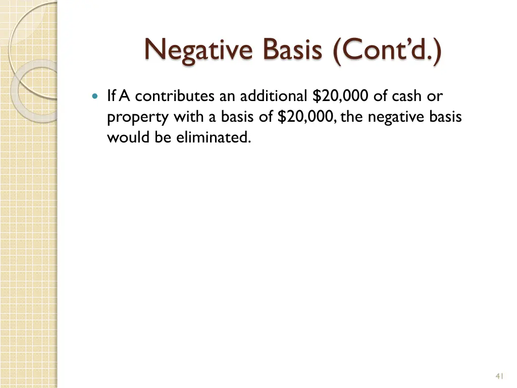 negative basis cont d 12