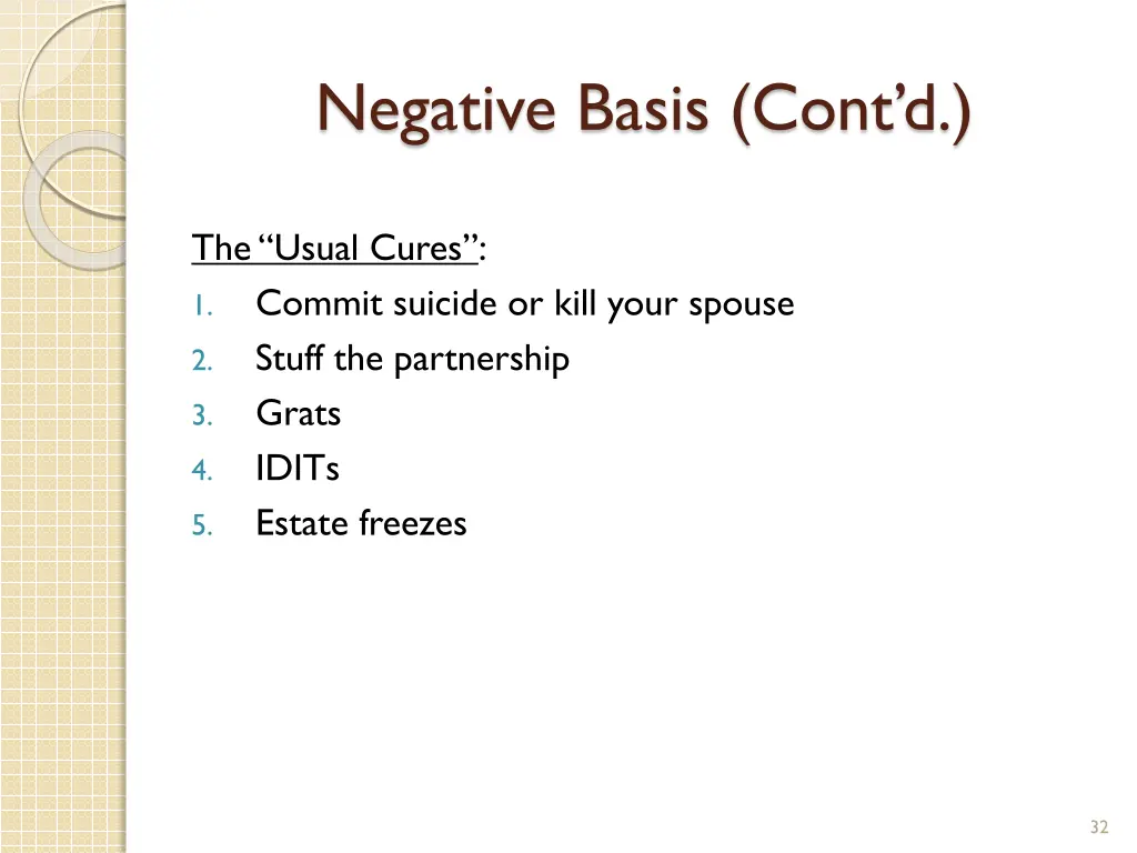 negative basis cont d 3