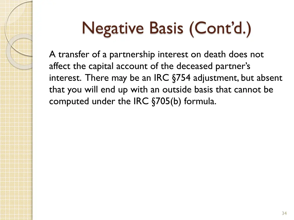 negative basis cont d 5