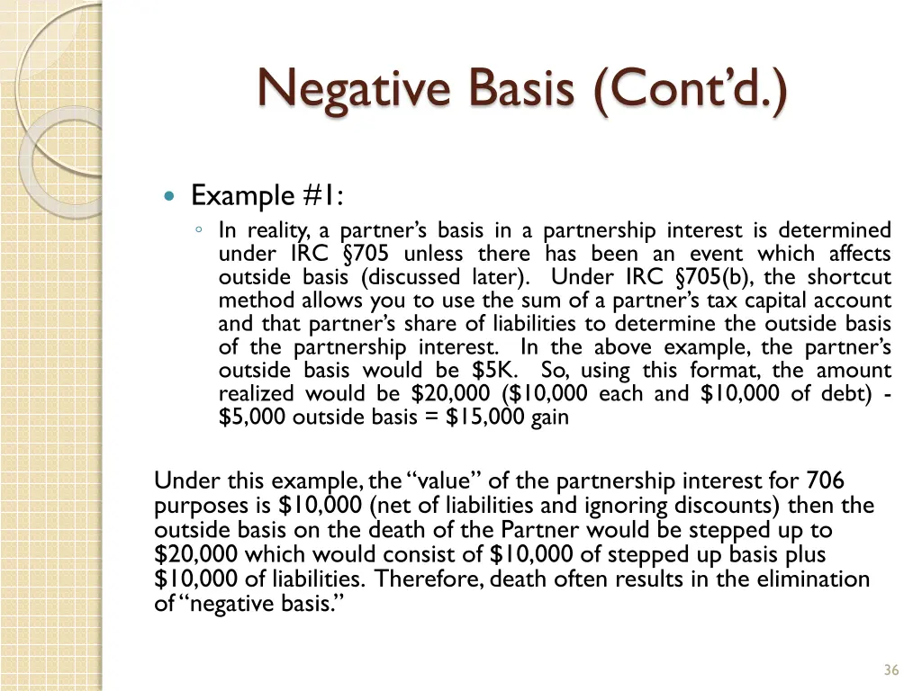 negative basis cont d 7