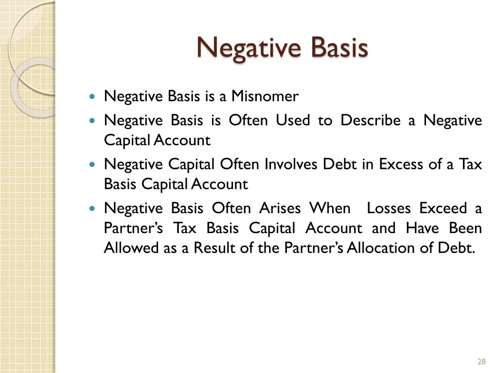 negative basis
