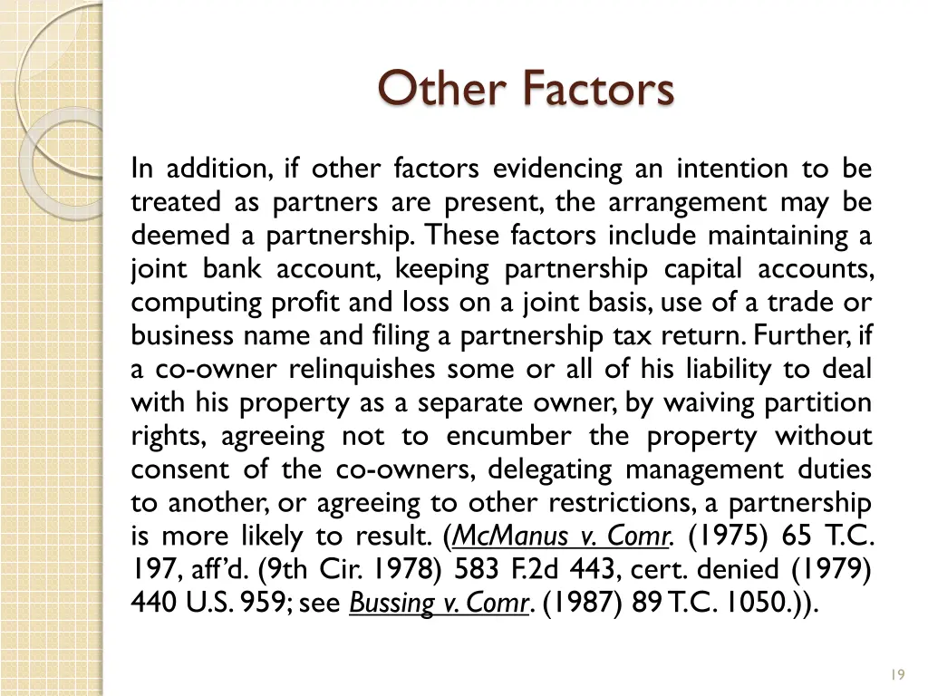 other factors