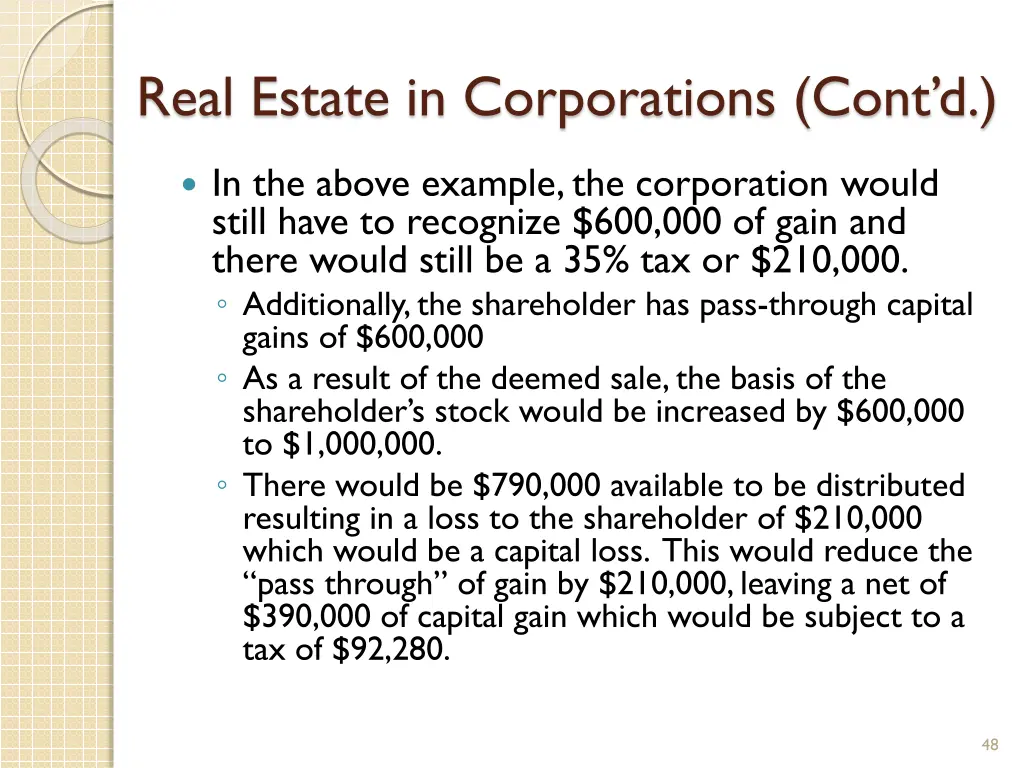 real estate in corporations cont d 4