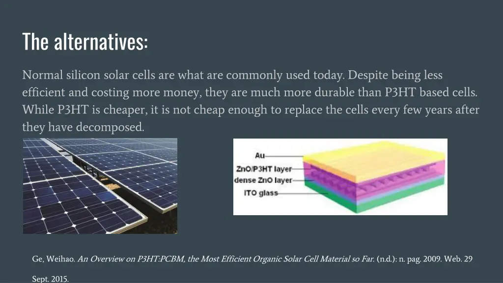 the alternatives