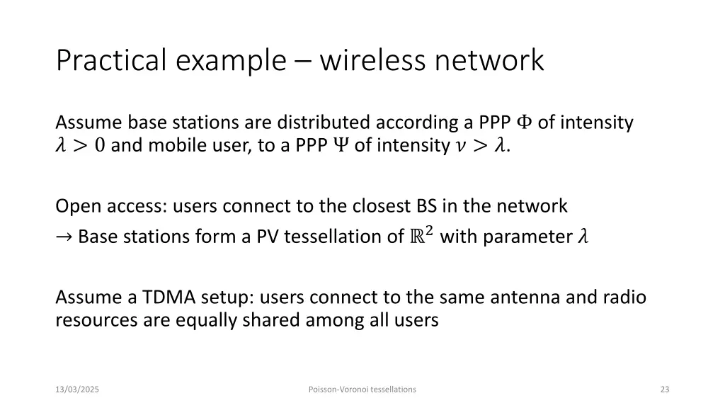 practical example wireless network
