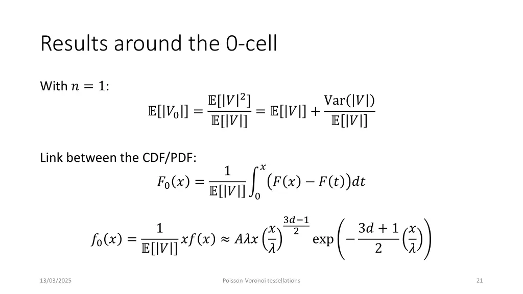 results around the 0 cell 1