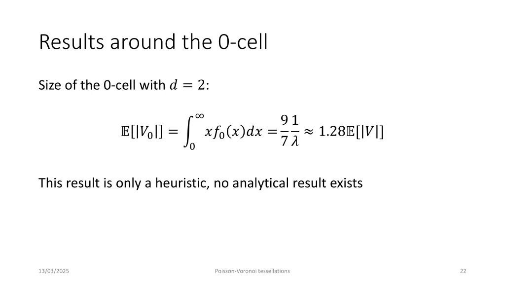 results around the 0 cell 2