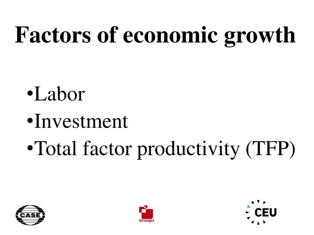 factors of economic growth