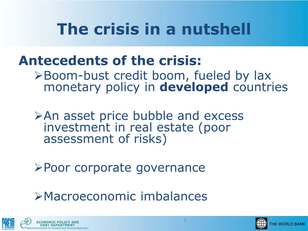 the crisis in a nutshell