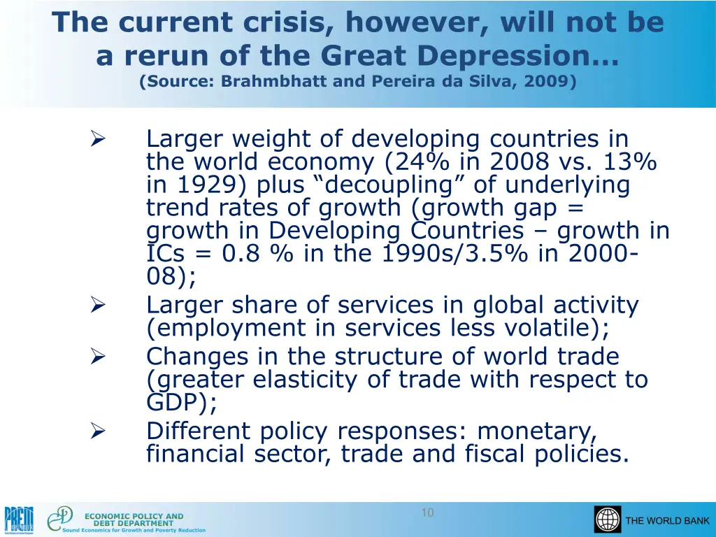 the current crisis however will not be a rerun