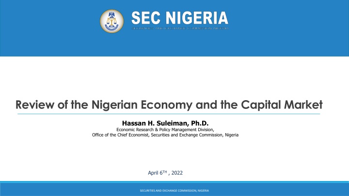 review of the nigerian economy and the capital
