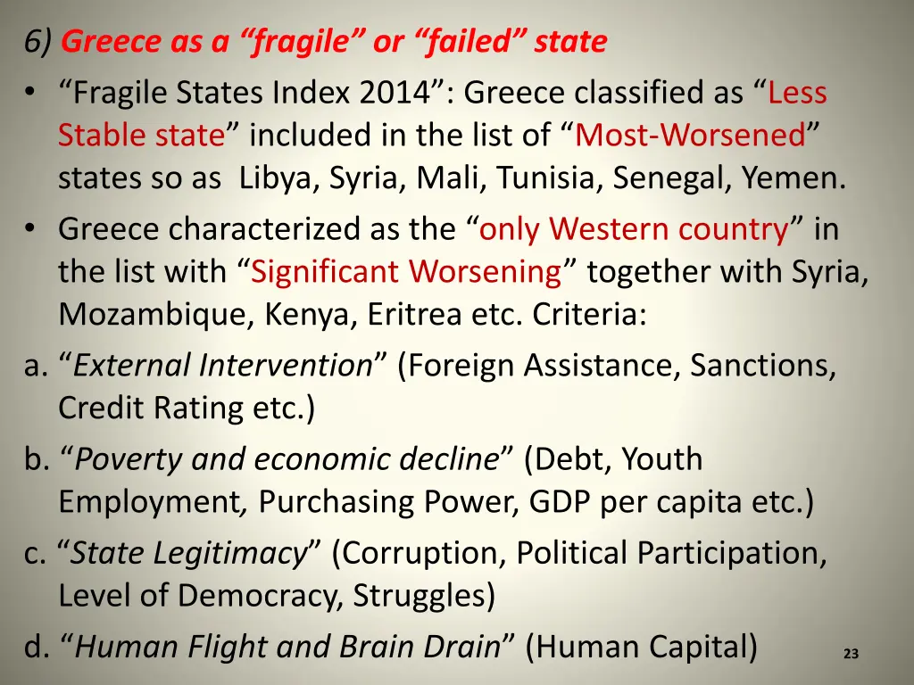 6 greece as a fragile or failed state fragile