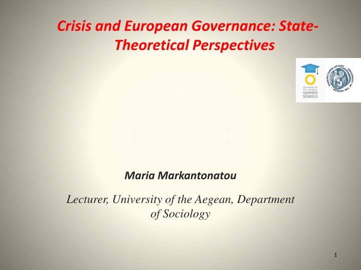 crisis and european governance state theoretical