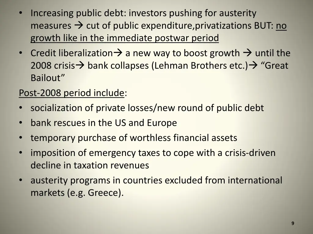 increasing public debt investors pushing