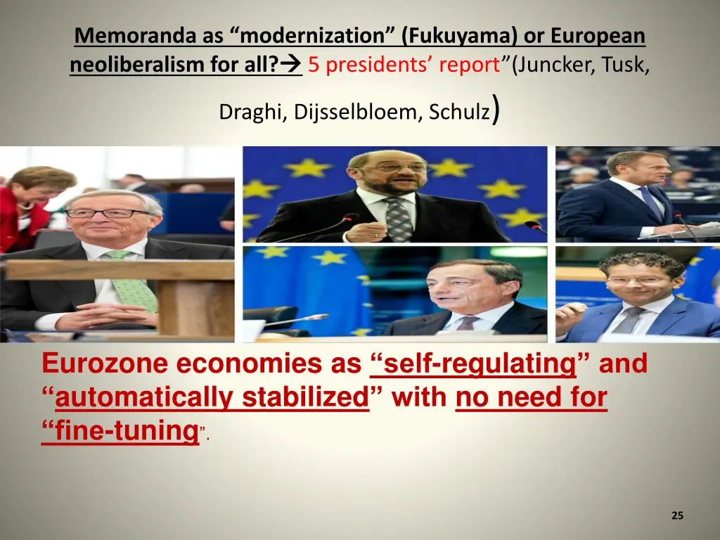 memoranda as modernization fukuyama or european