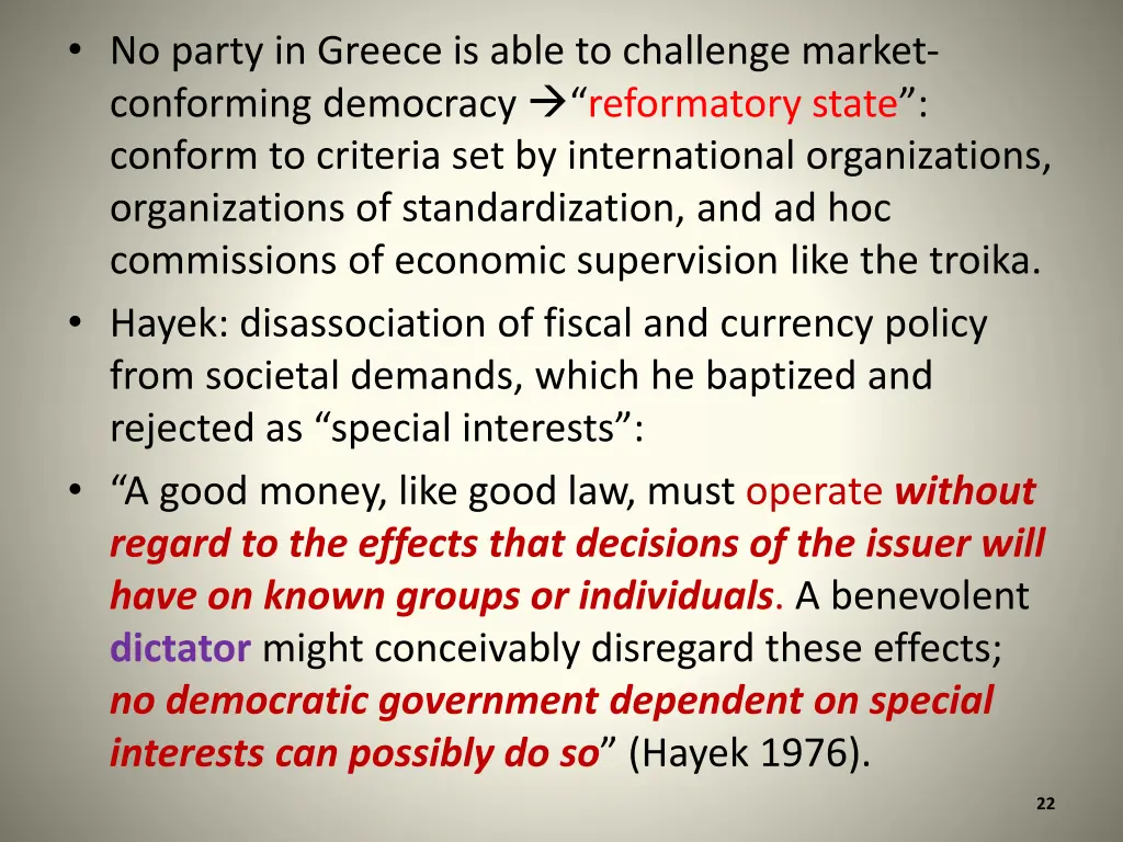 no party in greece is able to challenge market