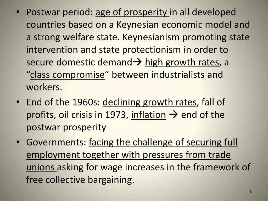 postwar period age of prosperity in all developed