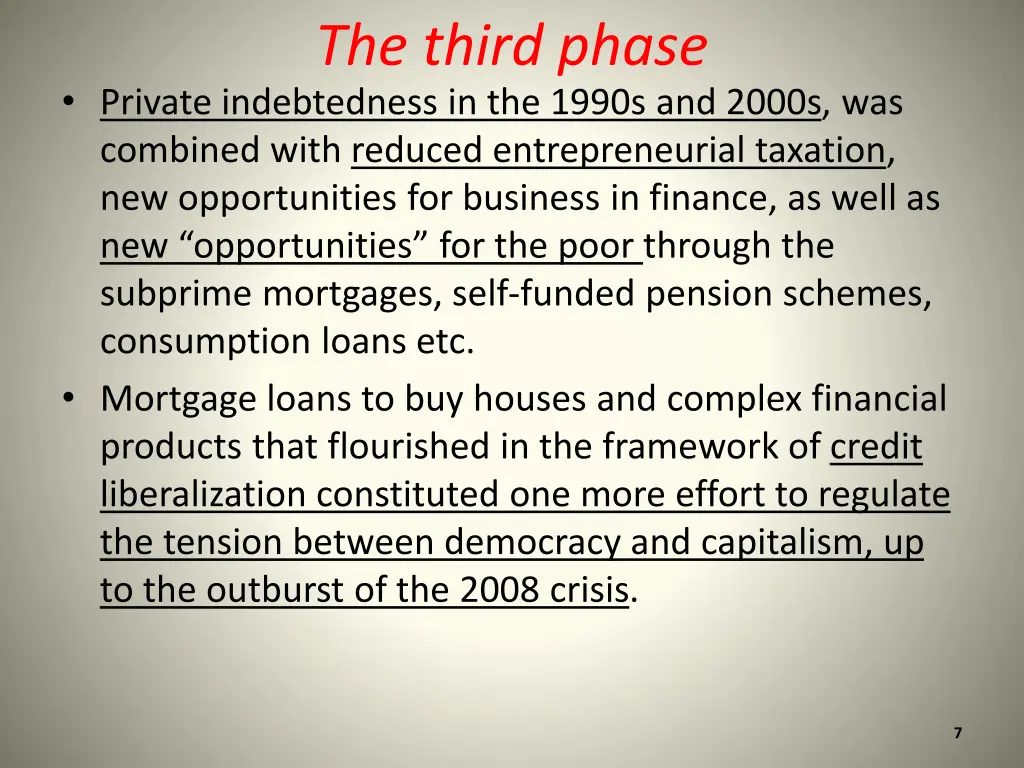 the third phase