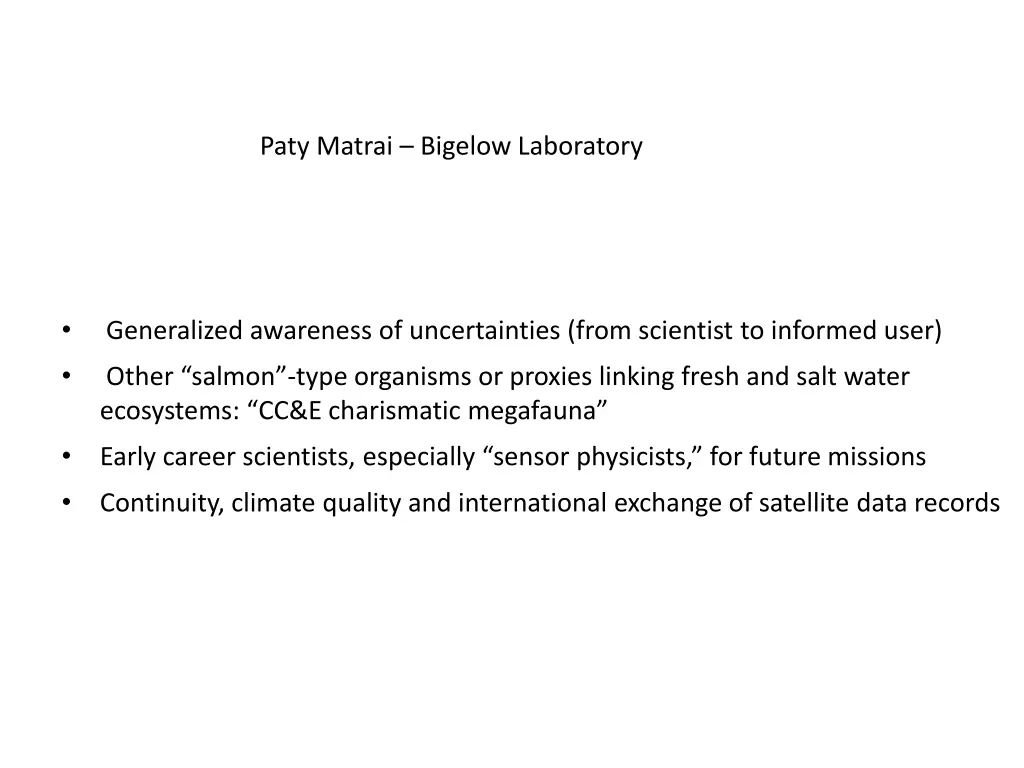 paty matrai bigelow laboratory