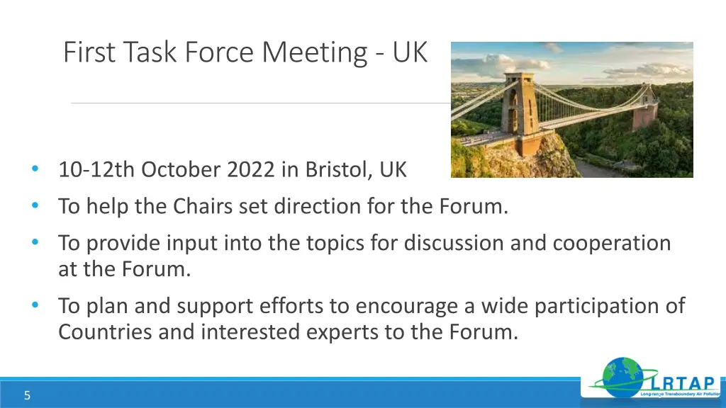 first task force meeting uk