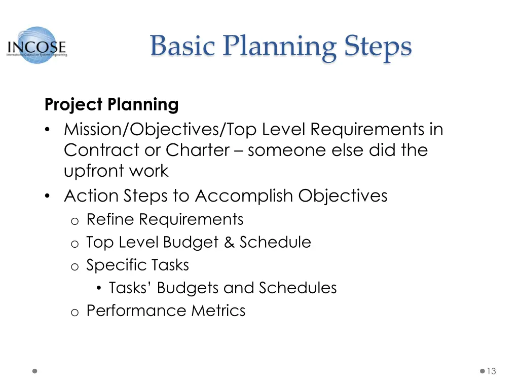 basic planning steps 2