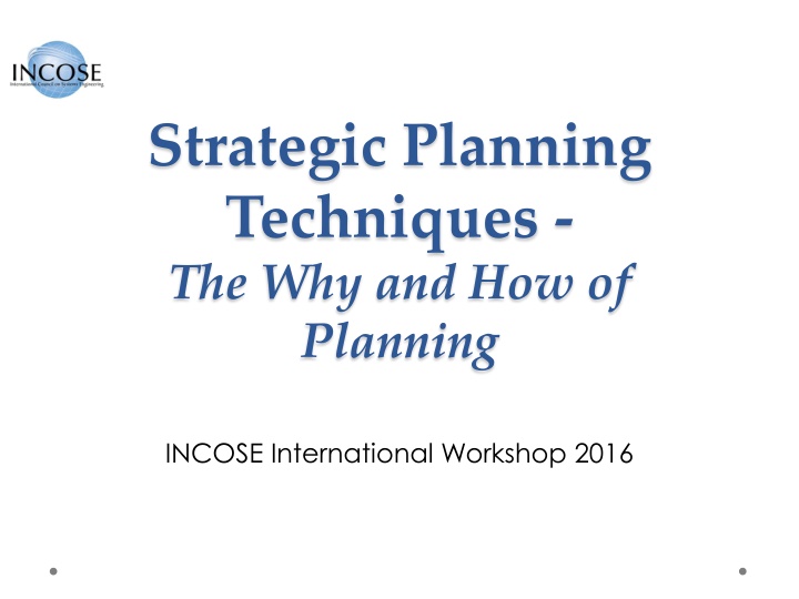 strategic planning techniques