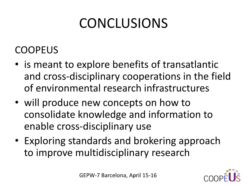 conclusions