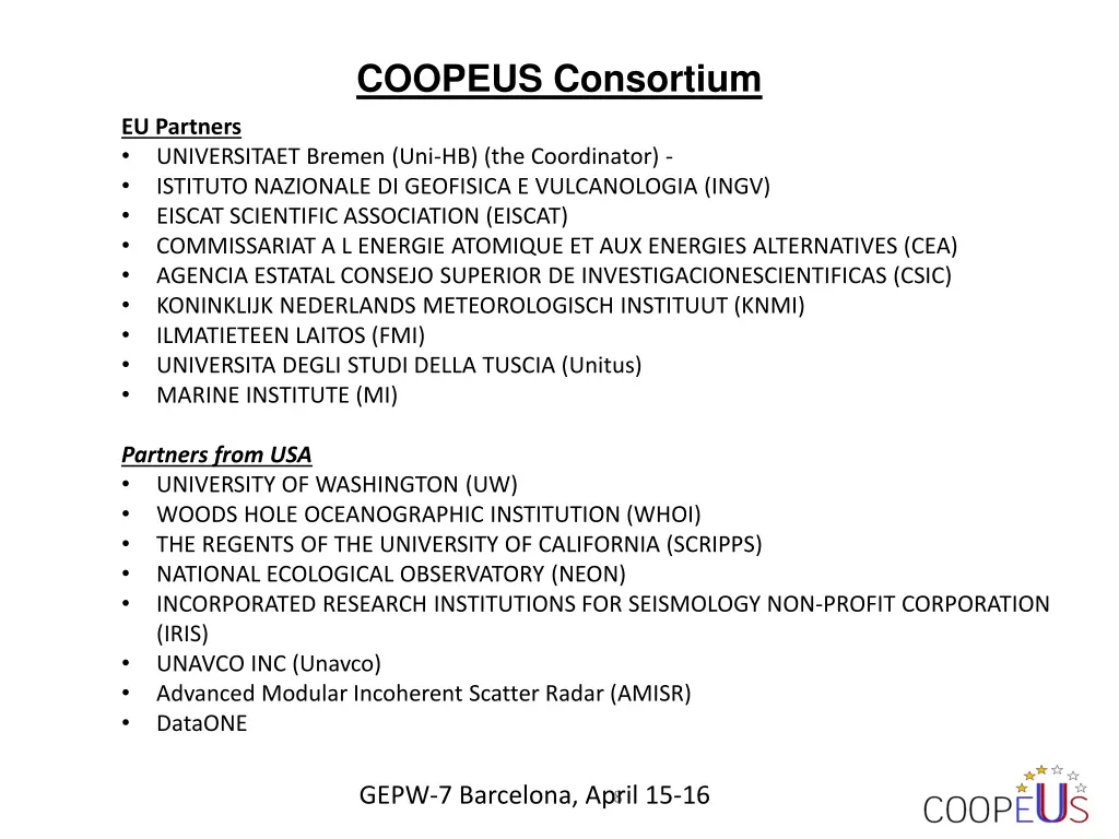 coopeus consortium