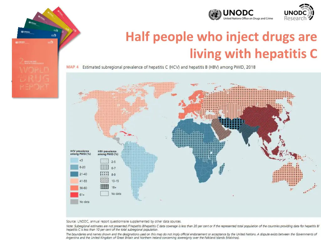 half people who inject drugs are living with