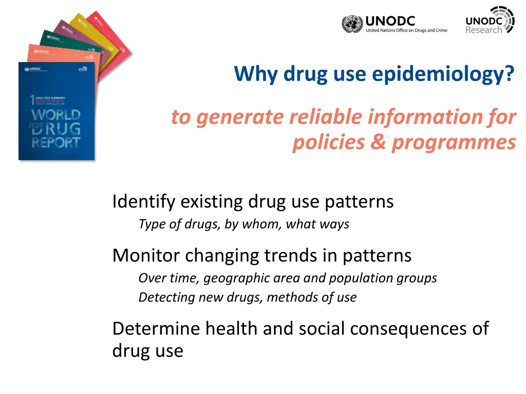 why drug use epidemiology 1