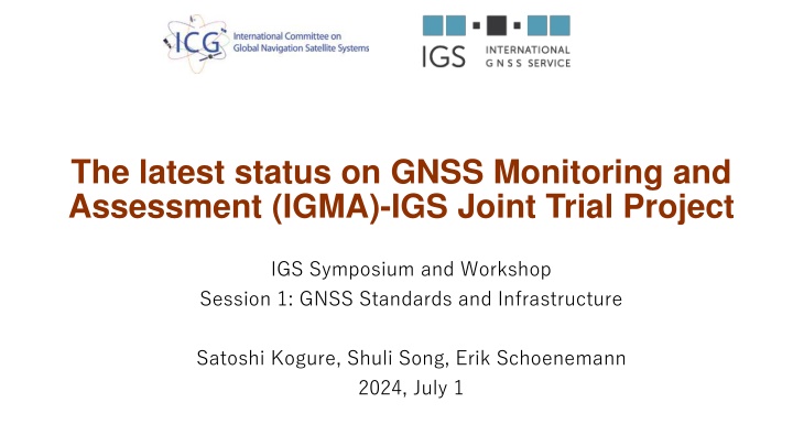the latest status on gnss monitoring