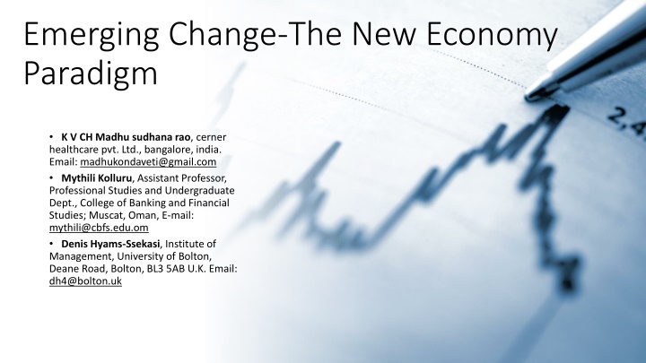 emerging change the new economy paradigm