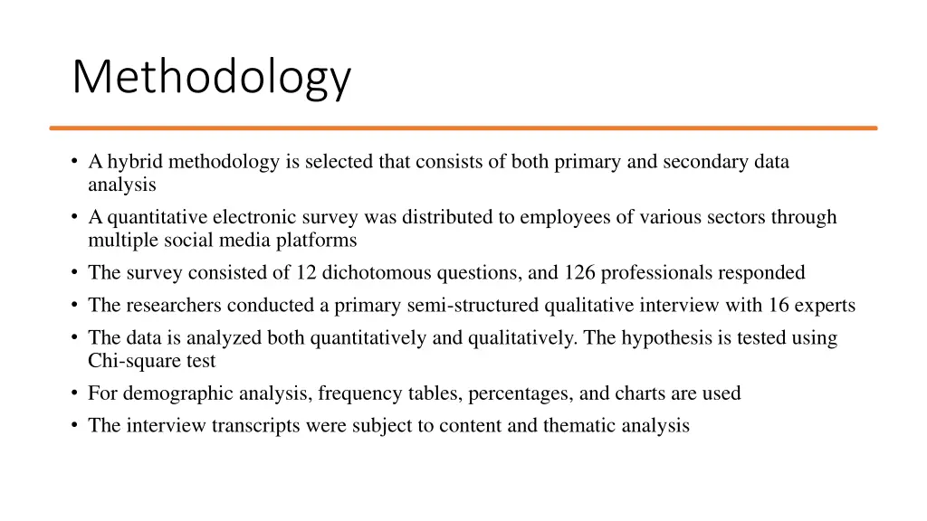 methodology