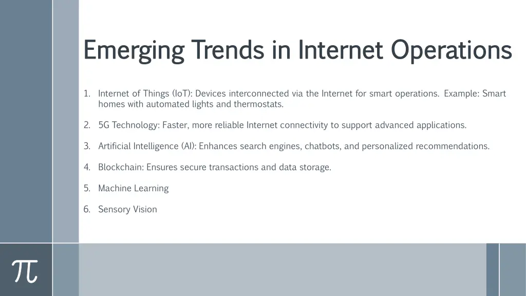 emerging trends in internet operations emerging