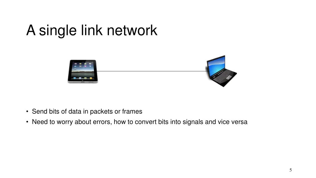 a single link network