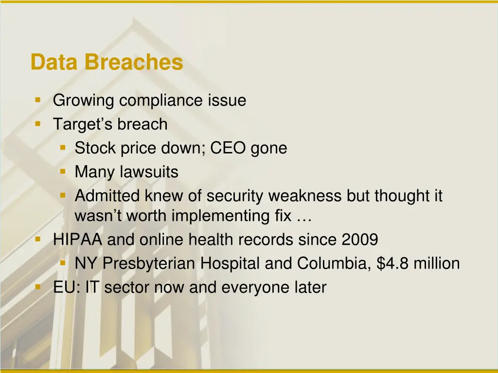 data breaches
