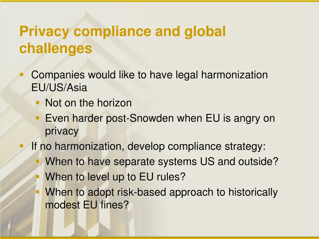 privacy compliance and global challenges
