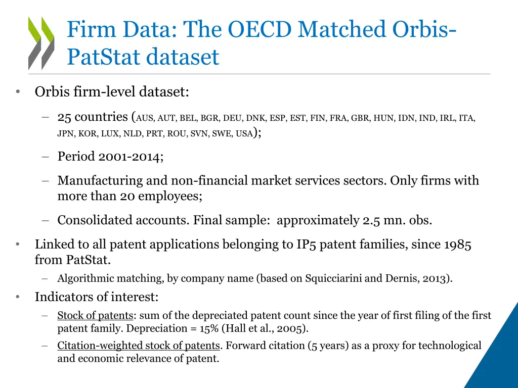 firm data the oecd matched orbis patstat dataset
