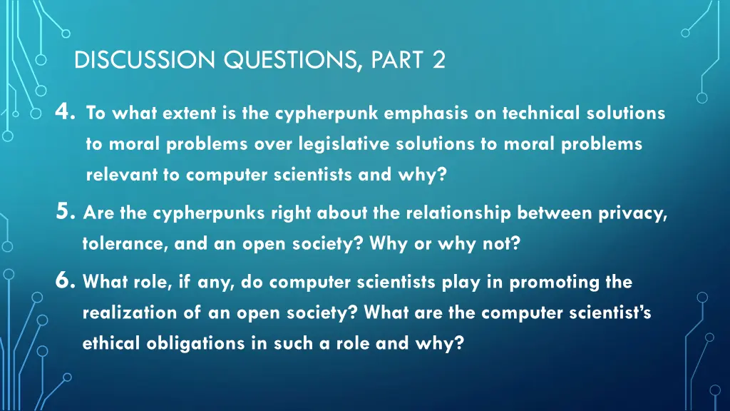 discussion questions part 2