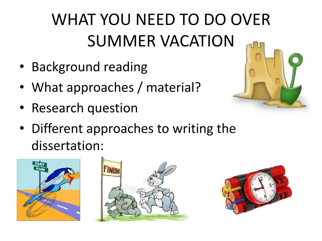 what you need to do over summer vacation