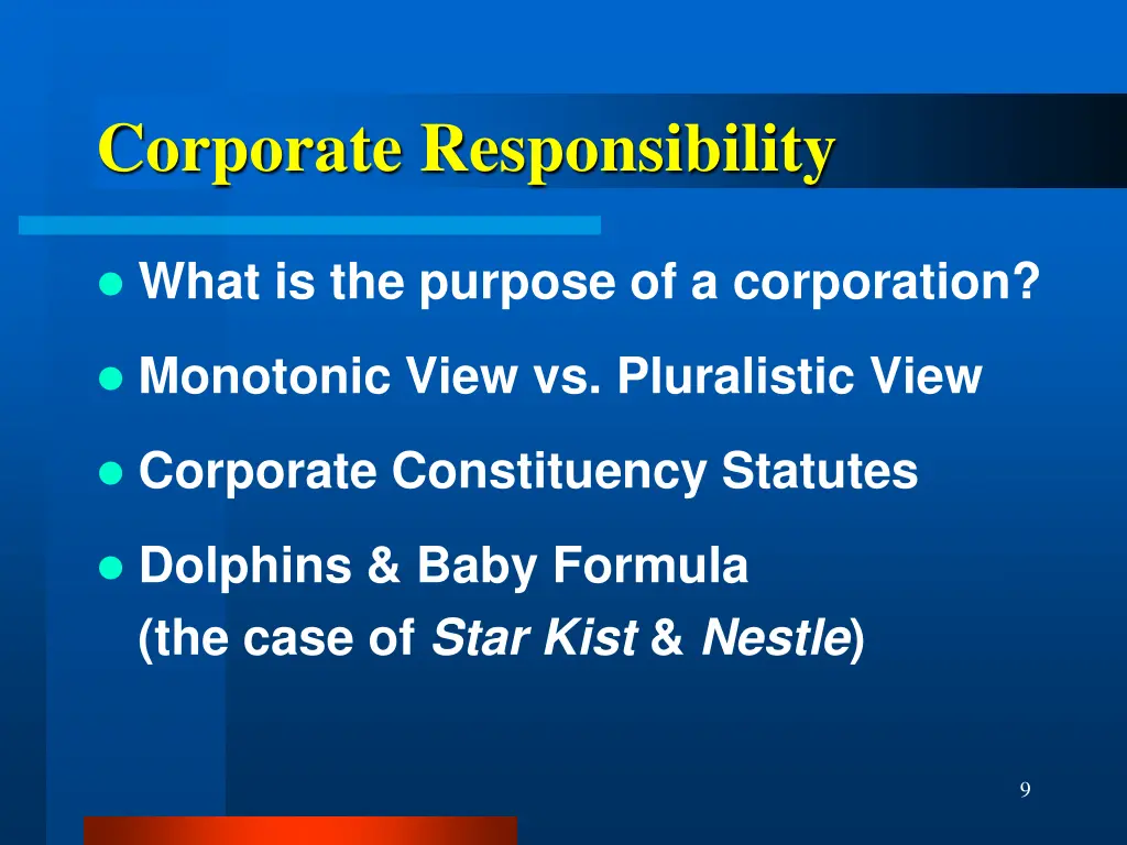 corporate responsibility