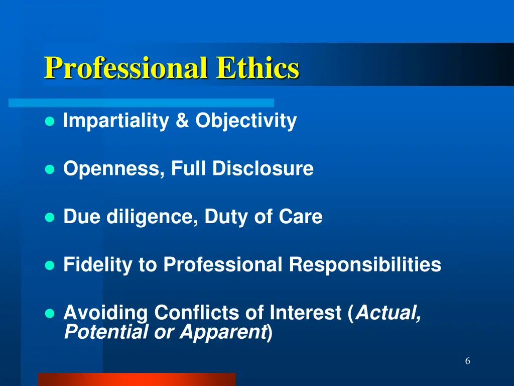 professional ethics