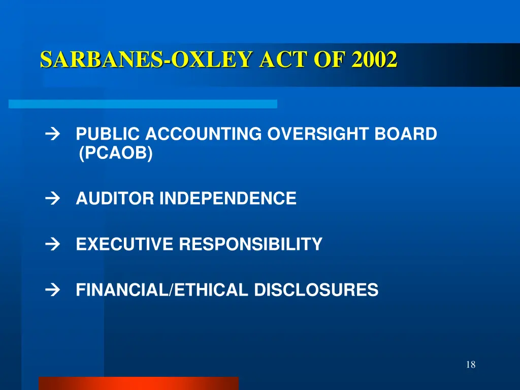 sarbanes oxley act of 2002
