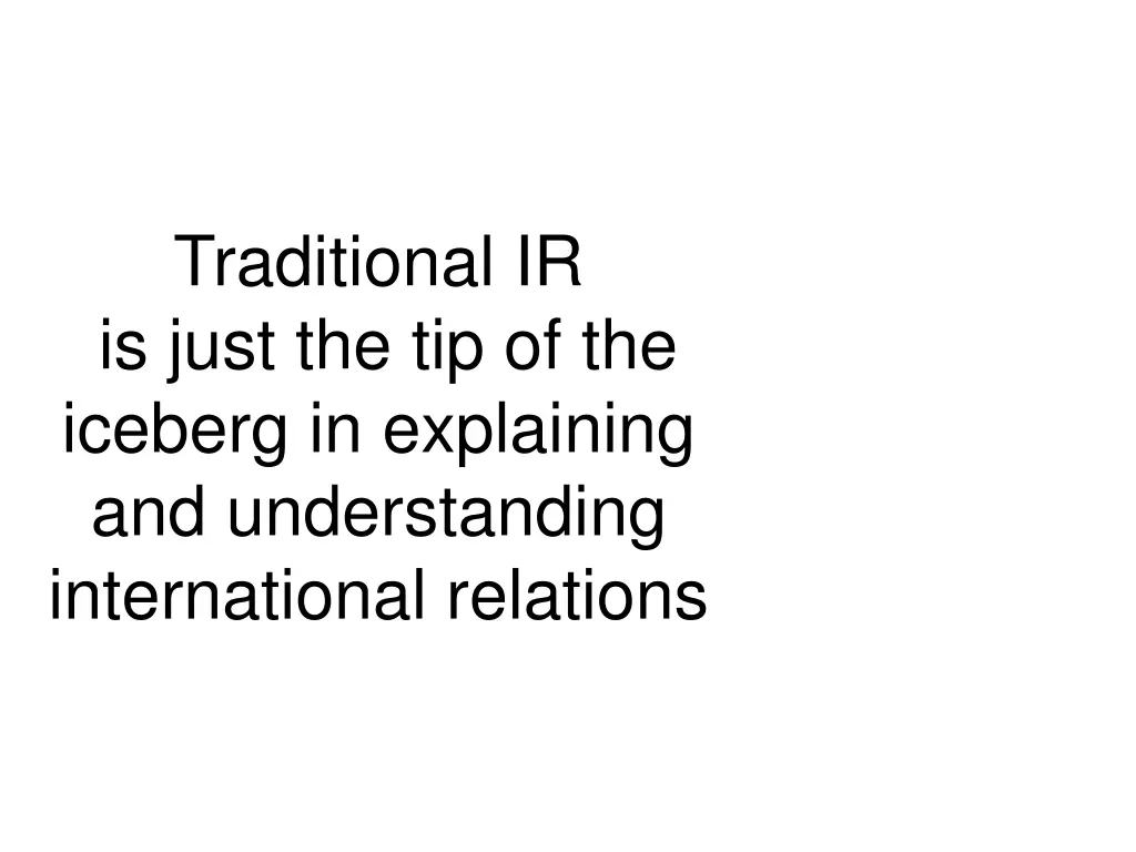 traditional ir is just the tip of the iceberg