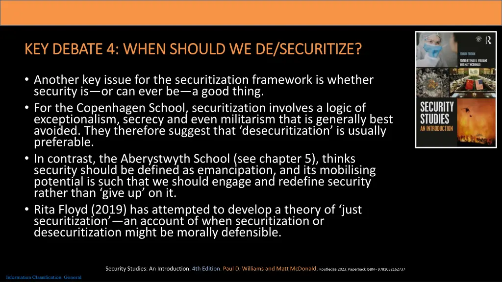 key debate 4 when should we de securitize